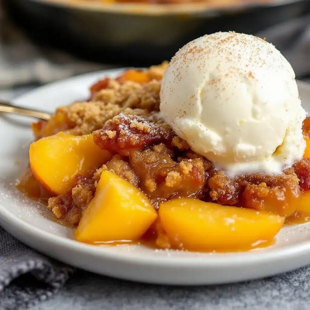 brown sugar bourbon peach cobbler preparation steps