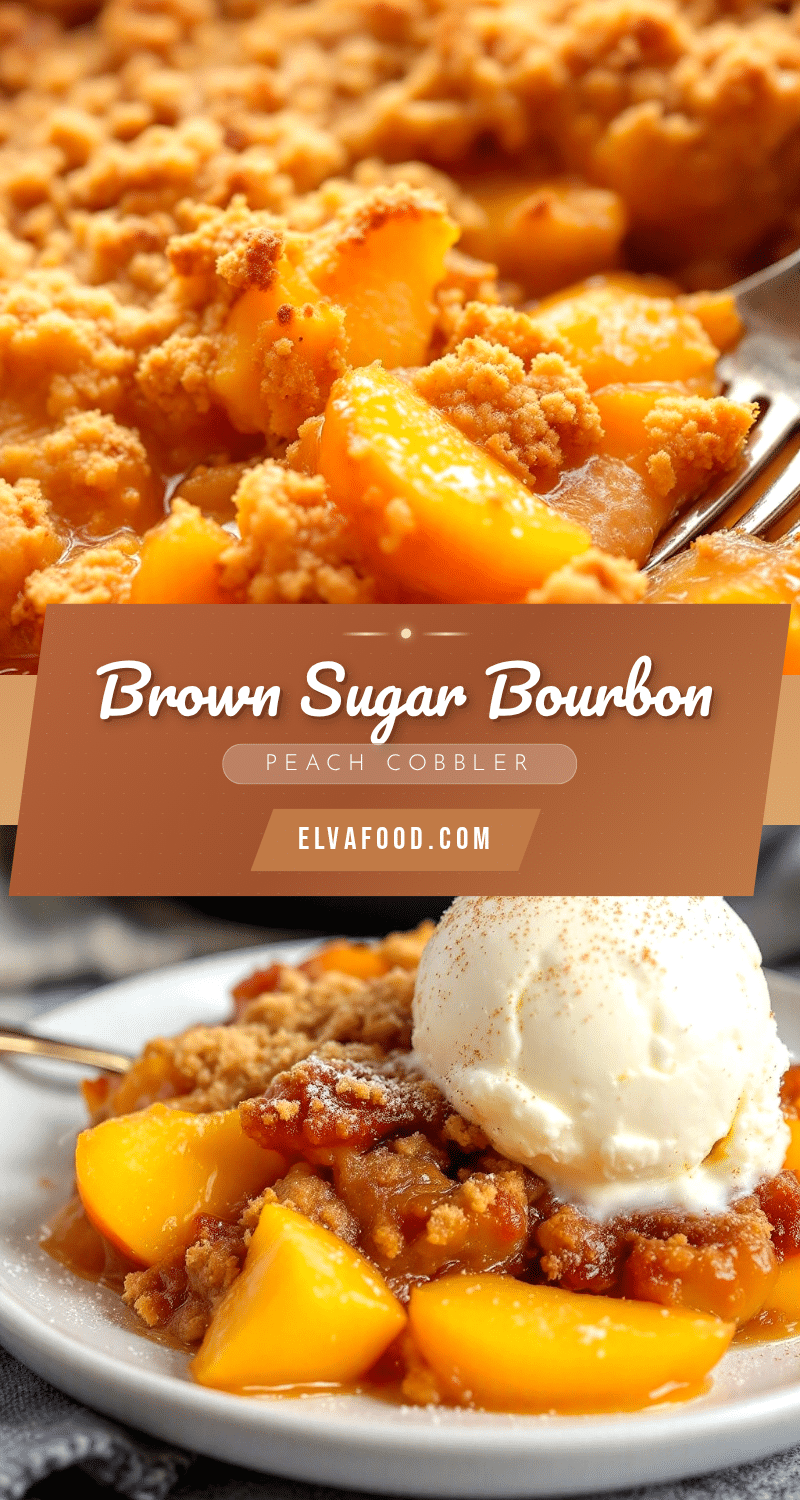brown sugar bourbon peach cobbler recipe