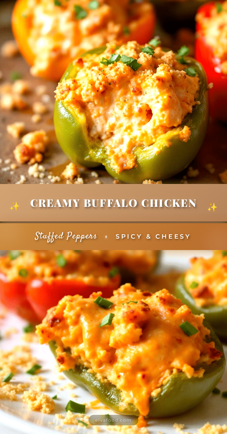 buffalo chicken dip stuffed mini peppers recipe