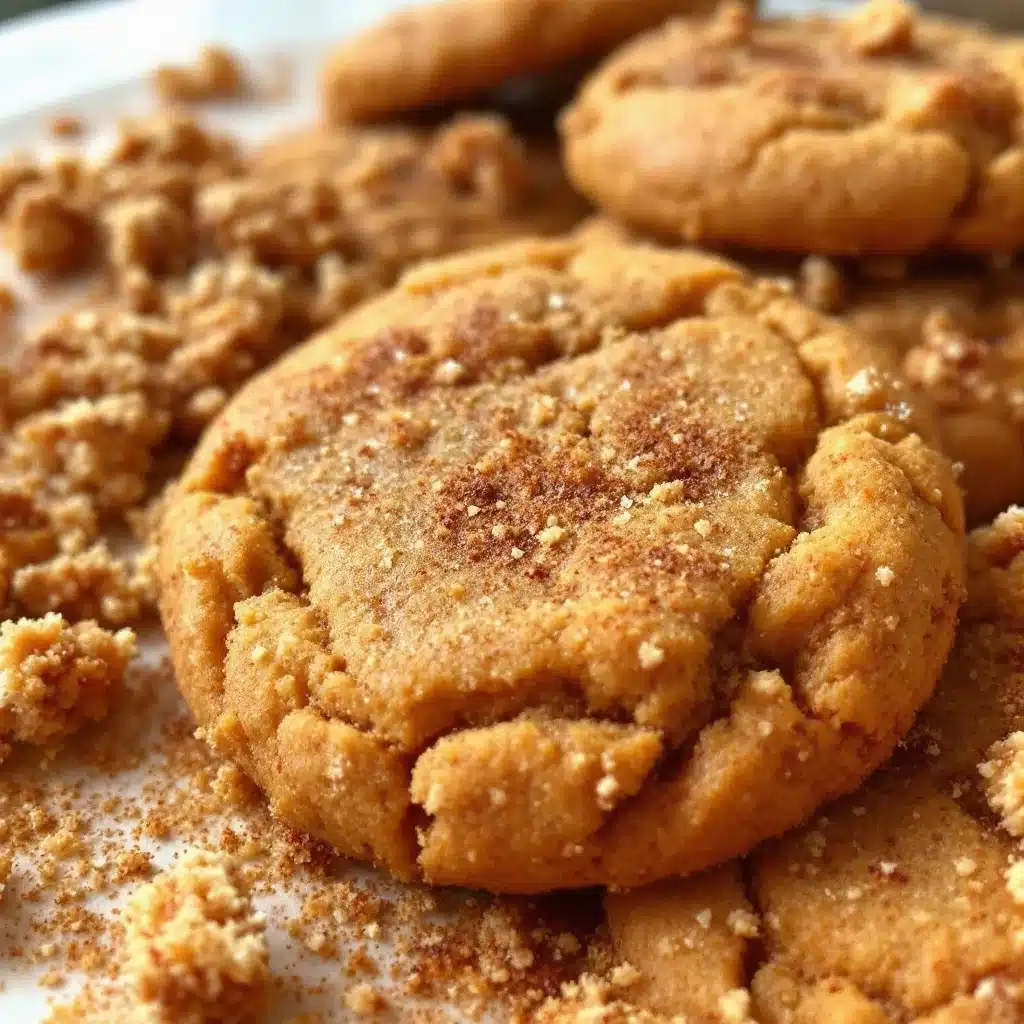 chewy pumpkin snickerdoodle cookies - featured image