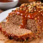 classic glazed meatloaf with brown sugar ketchup glaze - featured image