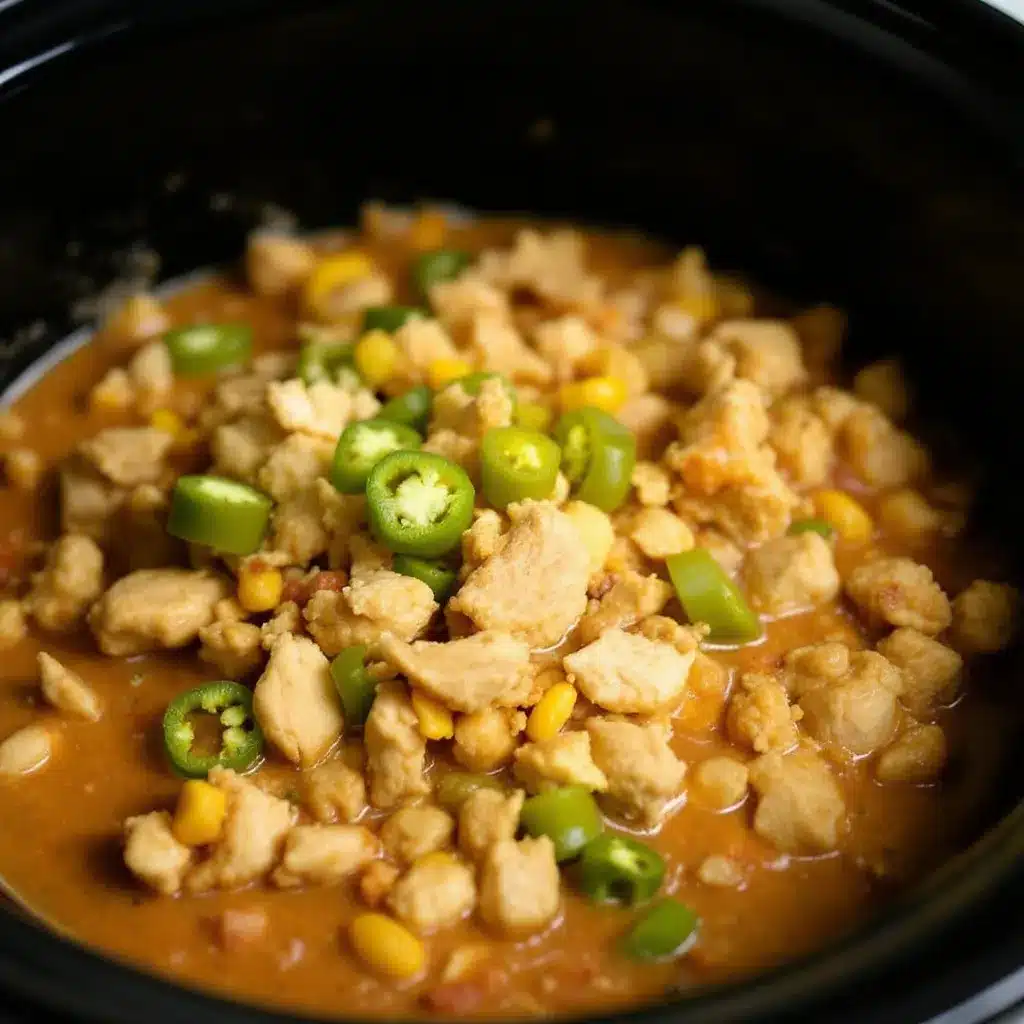 creamy slow cooker white chicken chili with green chiles preparation steps