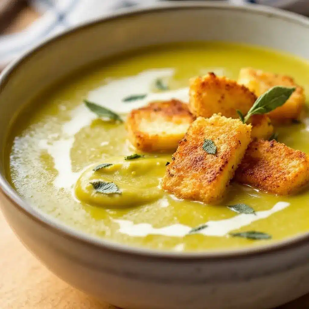 creamy zucchini soup preparation steps