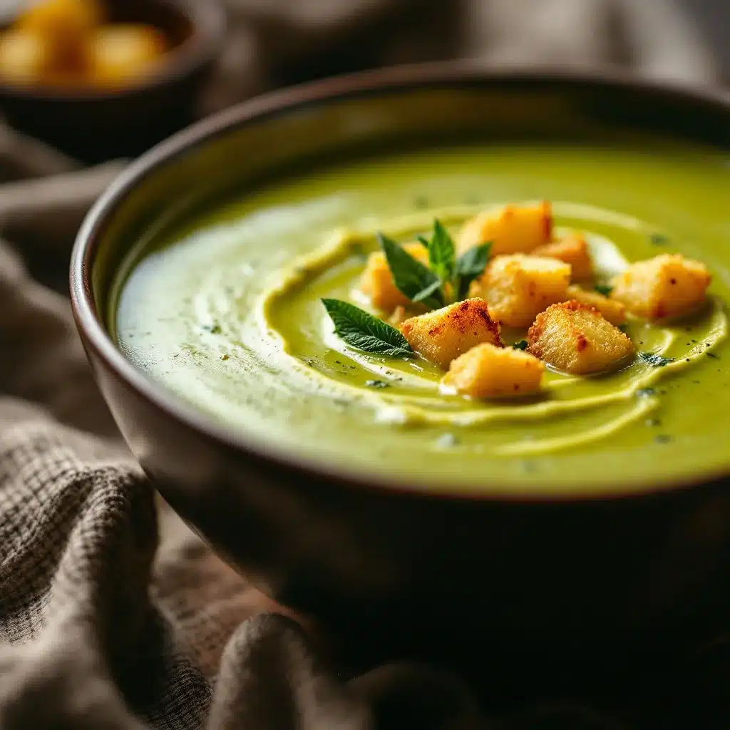 creamy zucchini soup - featured image