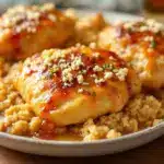 crockpot honey garlic chicken thighs - featured image