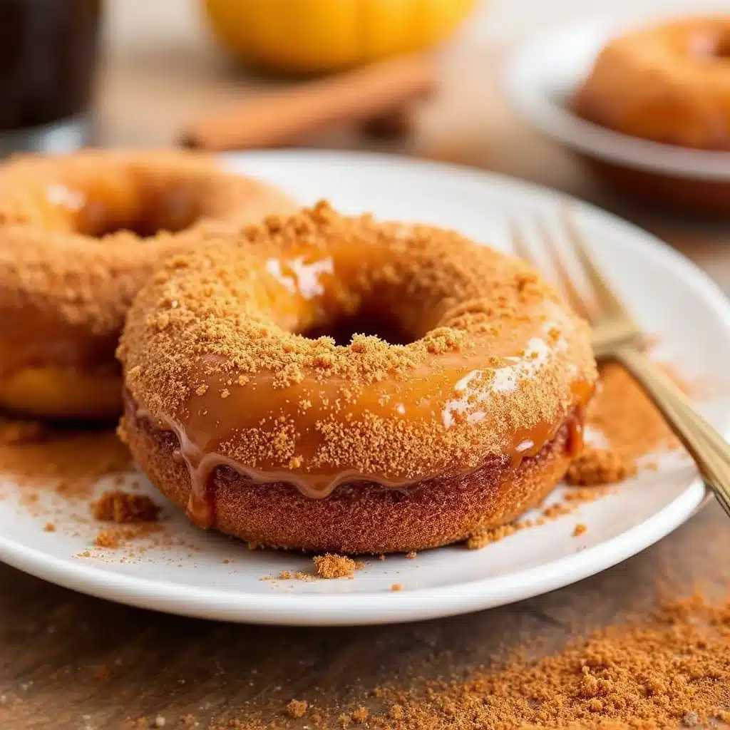 Easy Baked Pumpkin Spice Donuts with Cinnamon Sugar - featured image