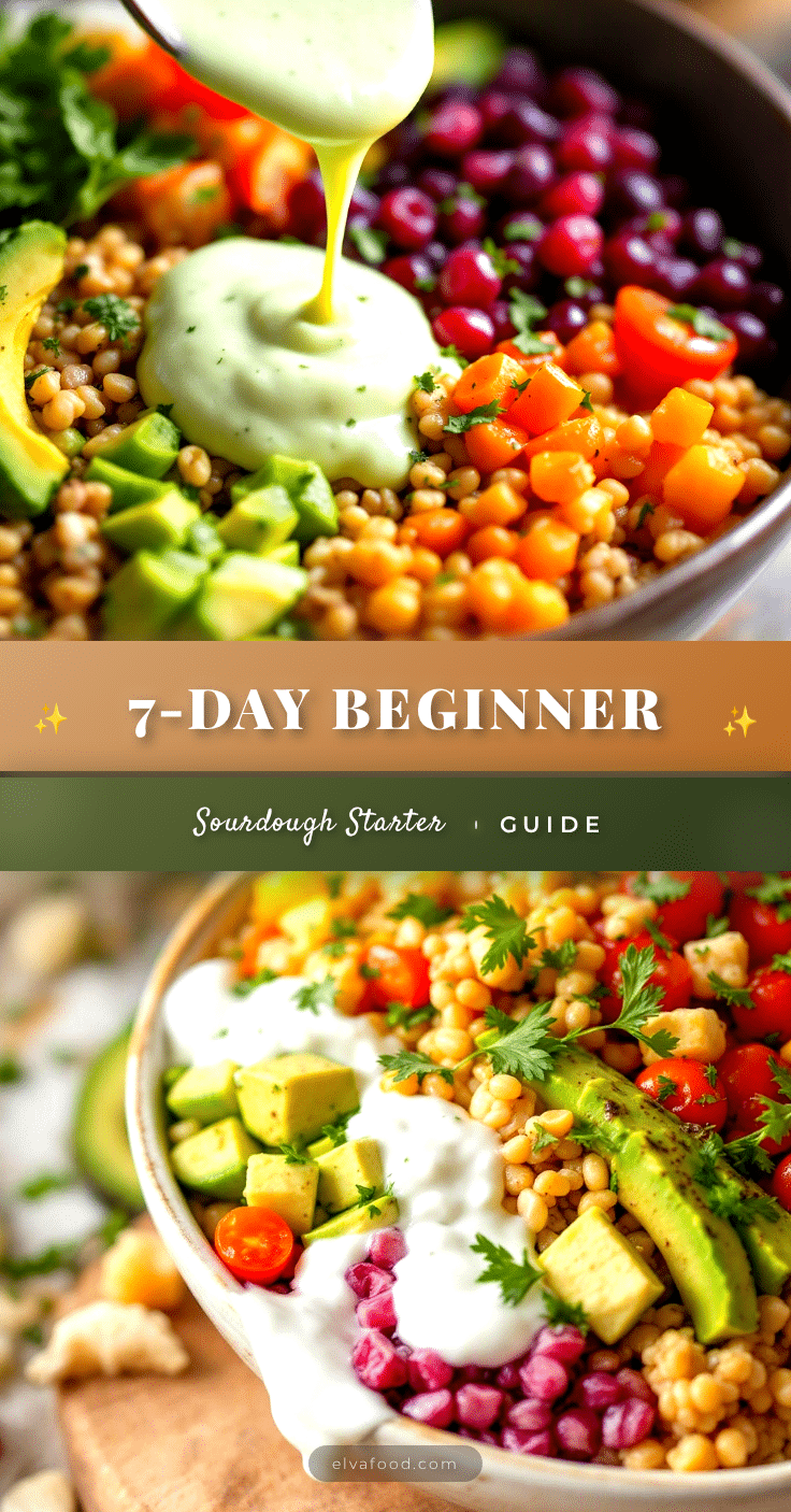 easy beginner sourdough starter 7-day guide recipe