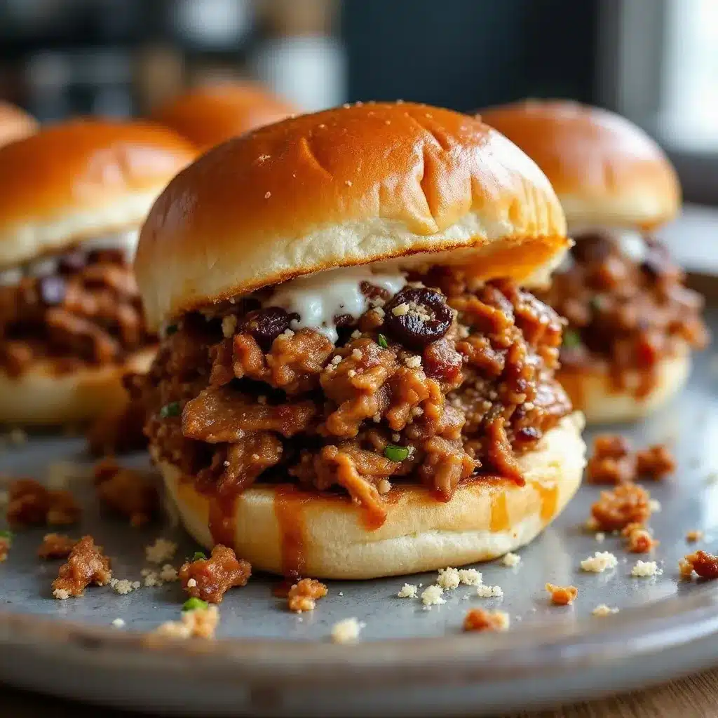 easy slow cooker pulled pork sliders preparation steps