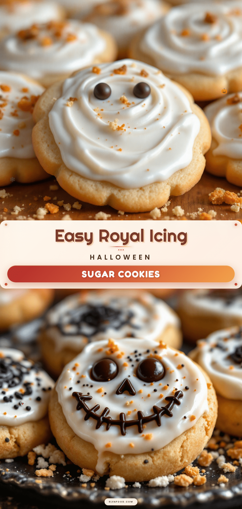 Halloween sugar cookies with royal icing recipe