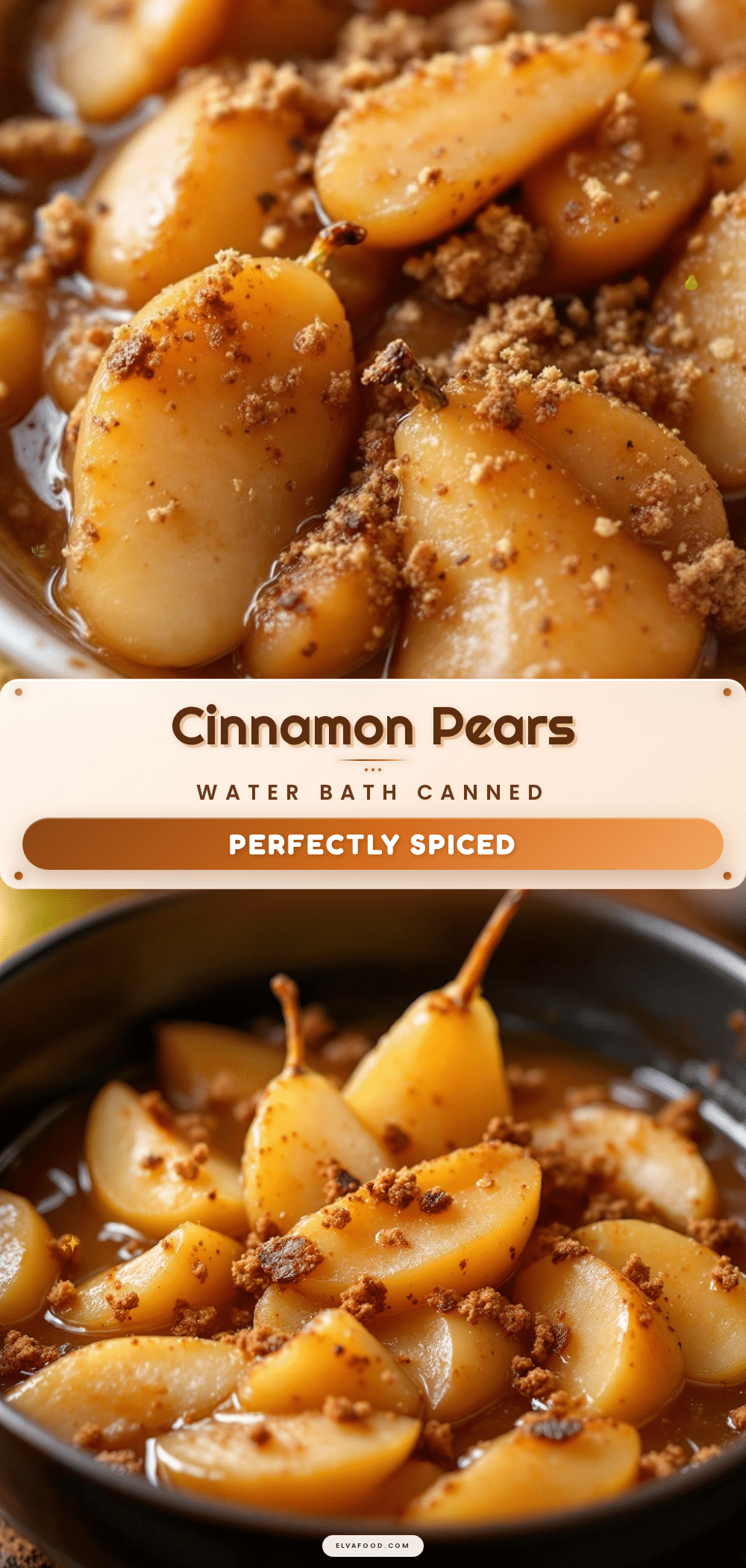homemade canned cinnamon pears recipe