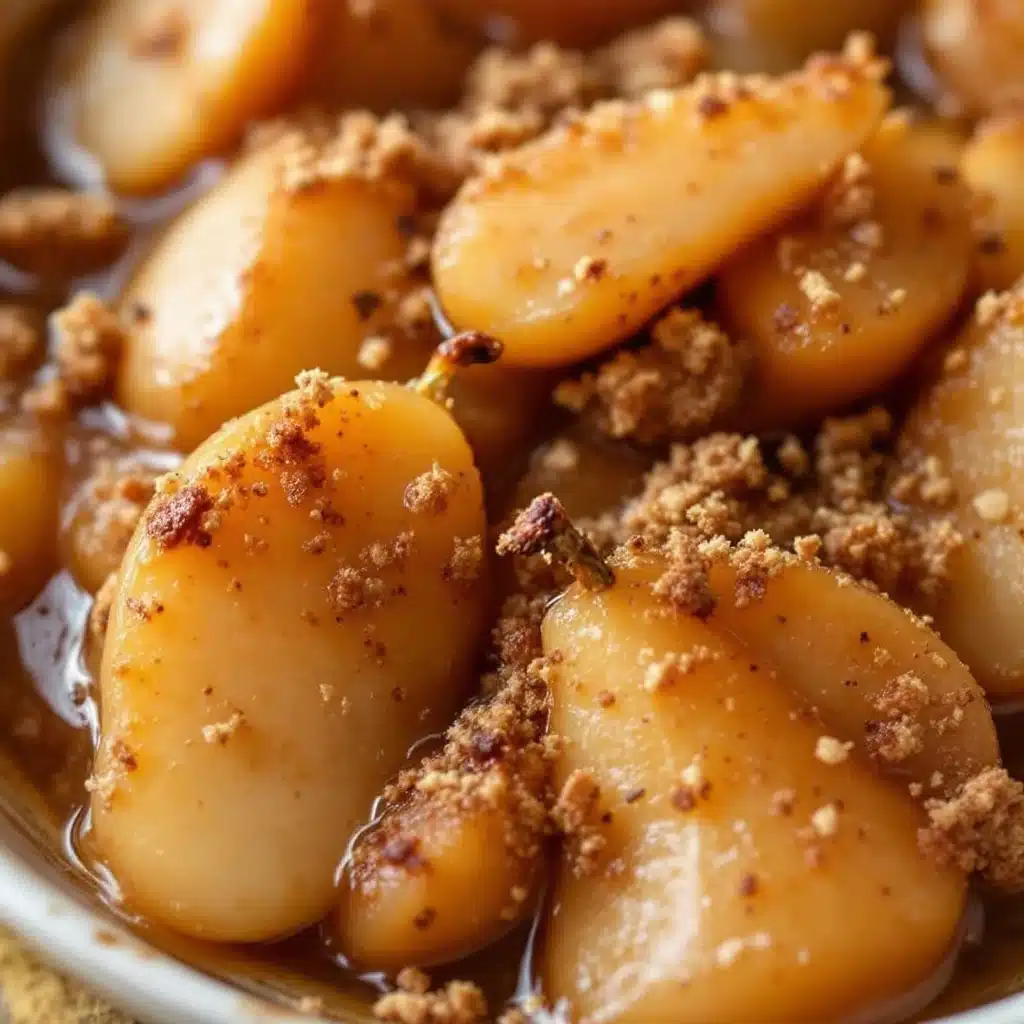 homemade canned cinnamon pears - featured image