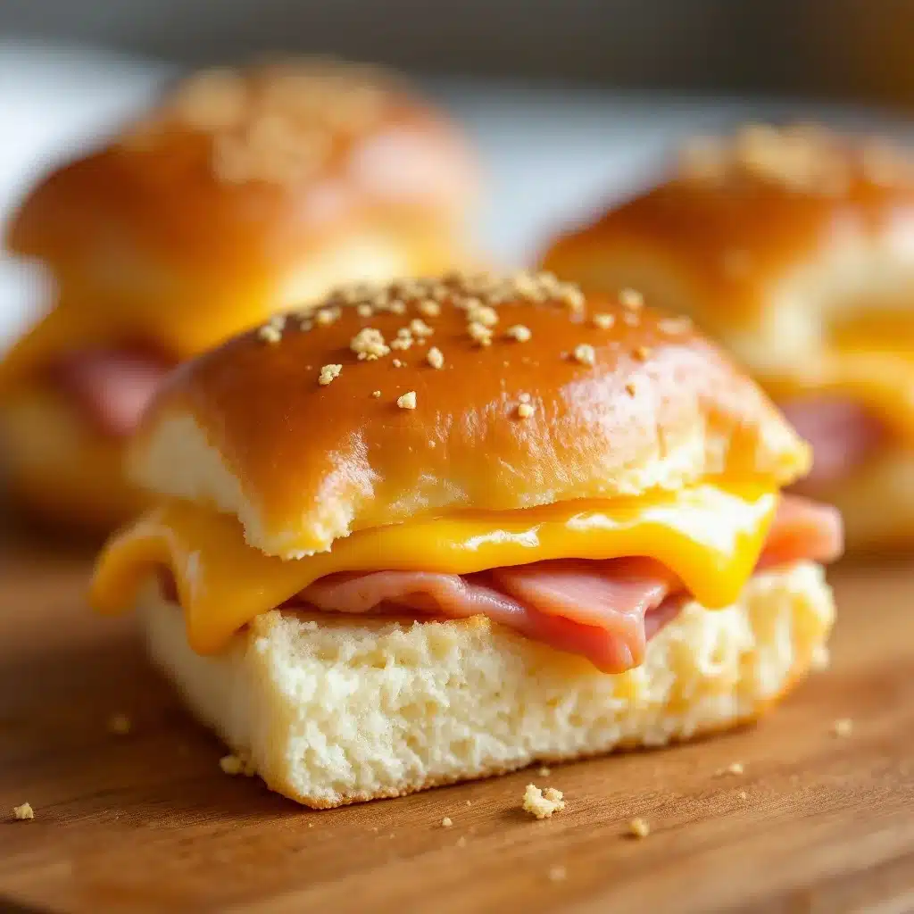 mini ham and cheese sliders - featured image