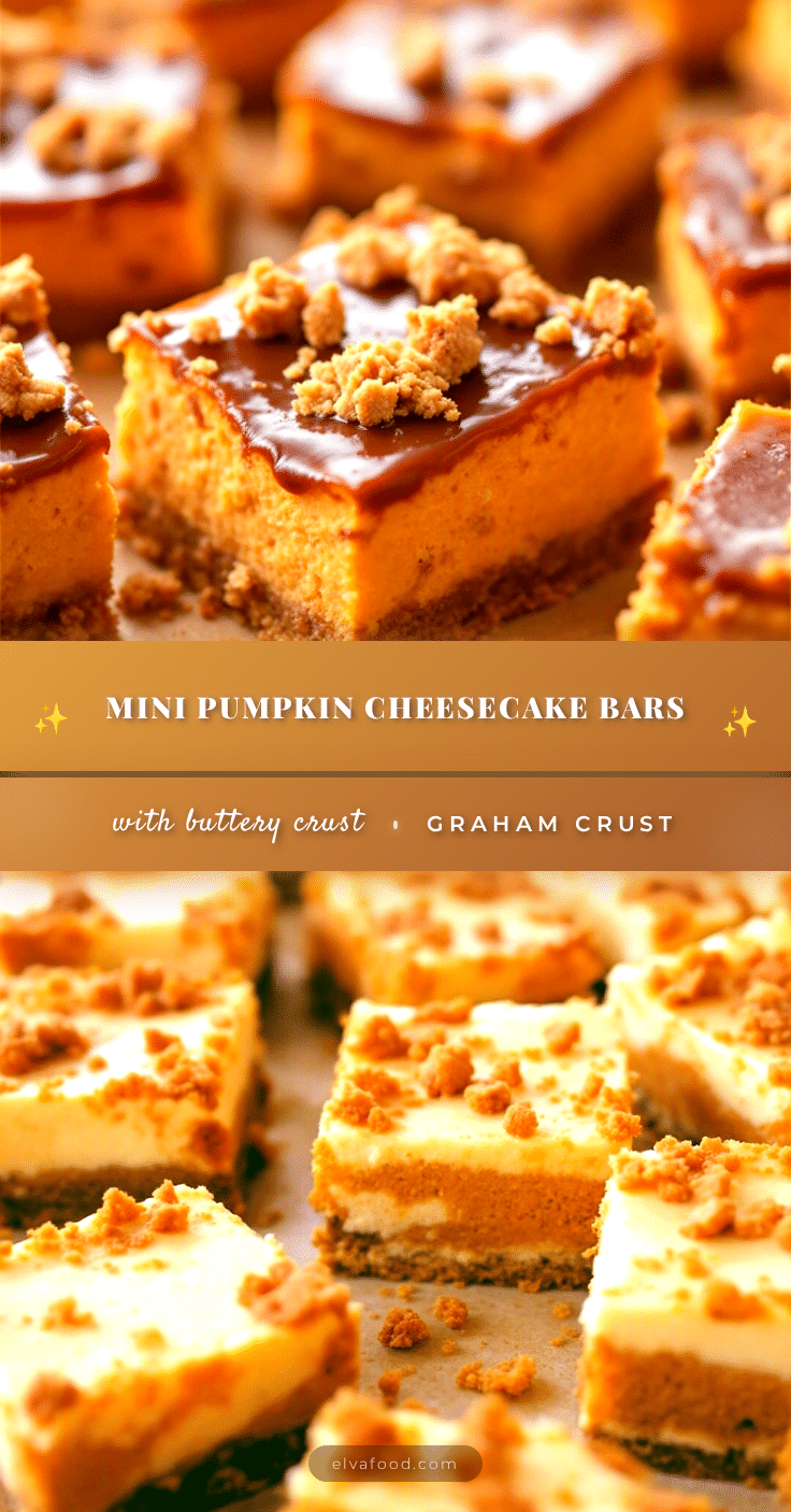 mini pumpkin cheesecake bars recipe
