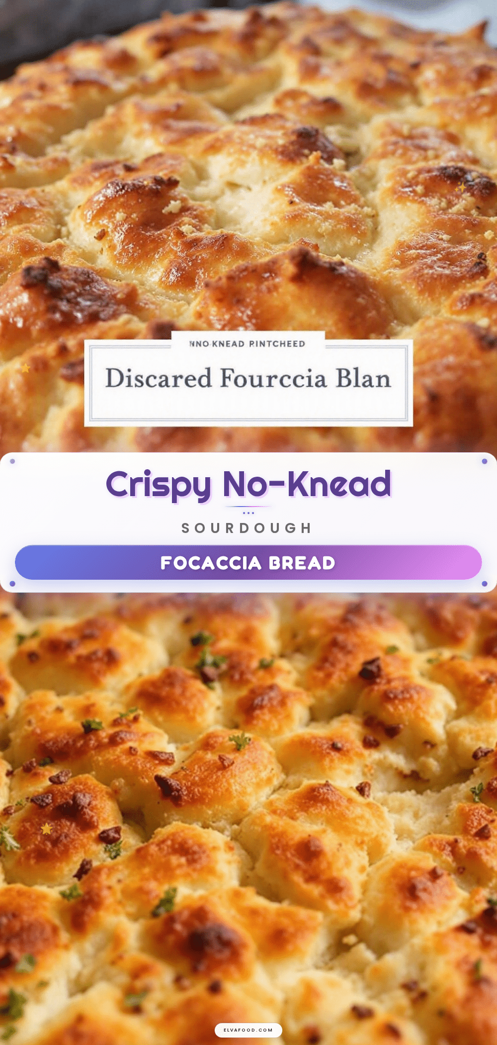 no-knead sourdough discard focaccia recipe