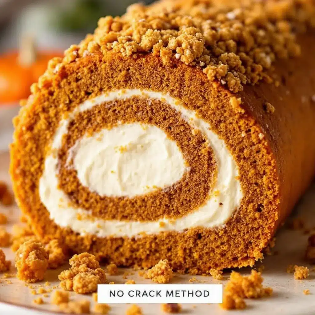 pumpkin roll with cream cheese filling - featured image