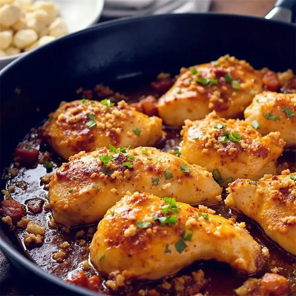 quick garlic butter chicken skillet preparation steps