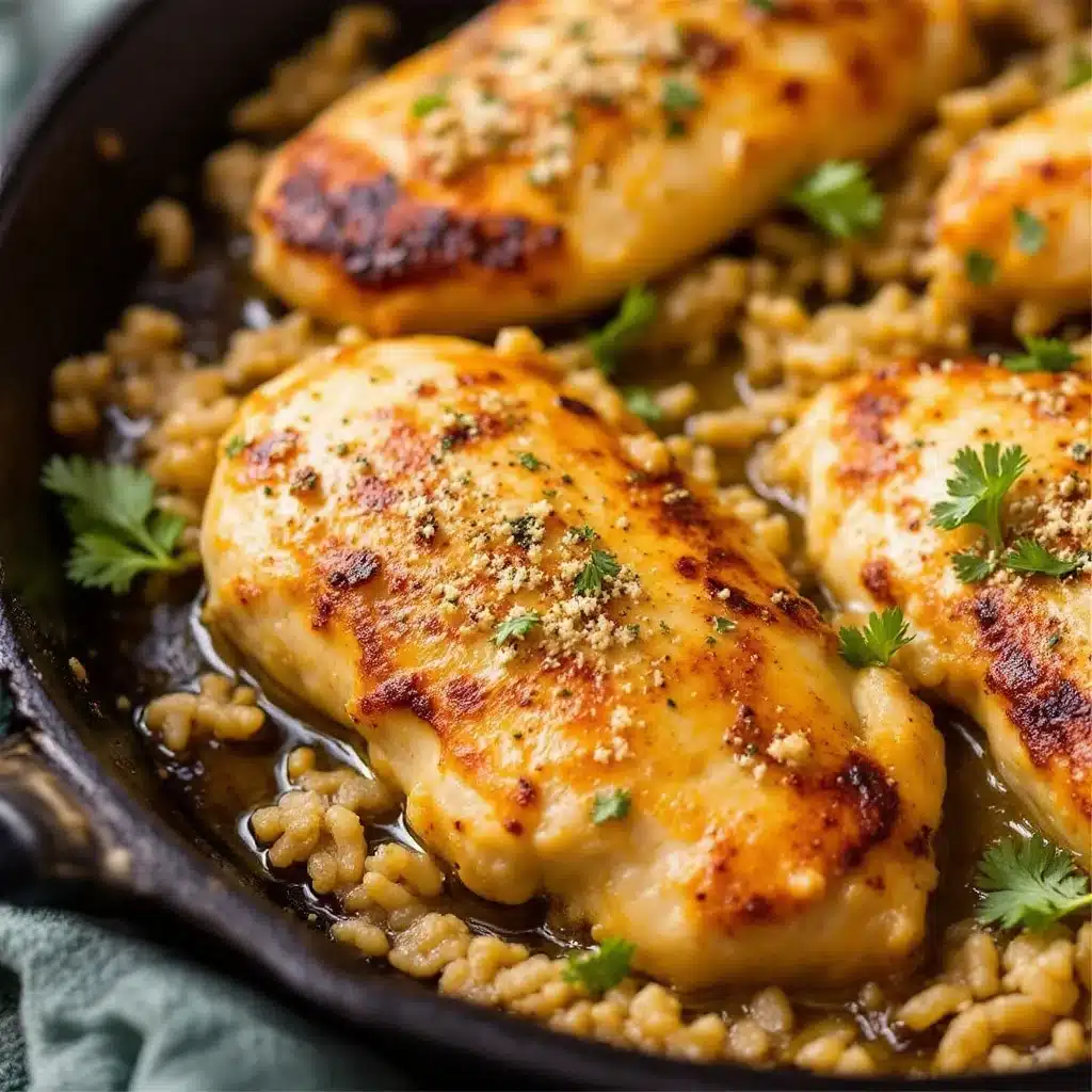 quick garlic butter chicken skillet - featured image