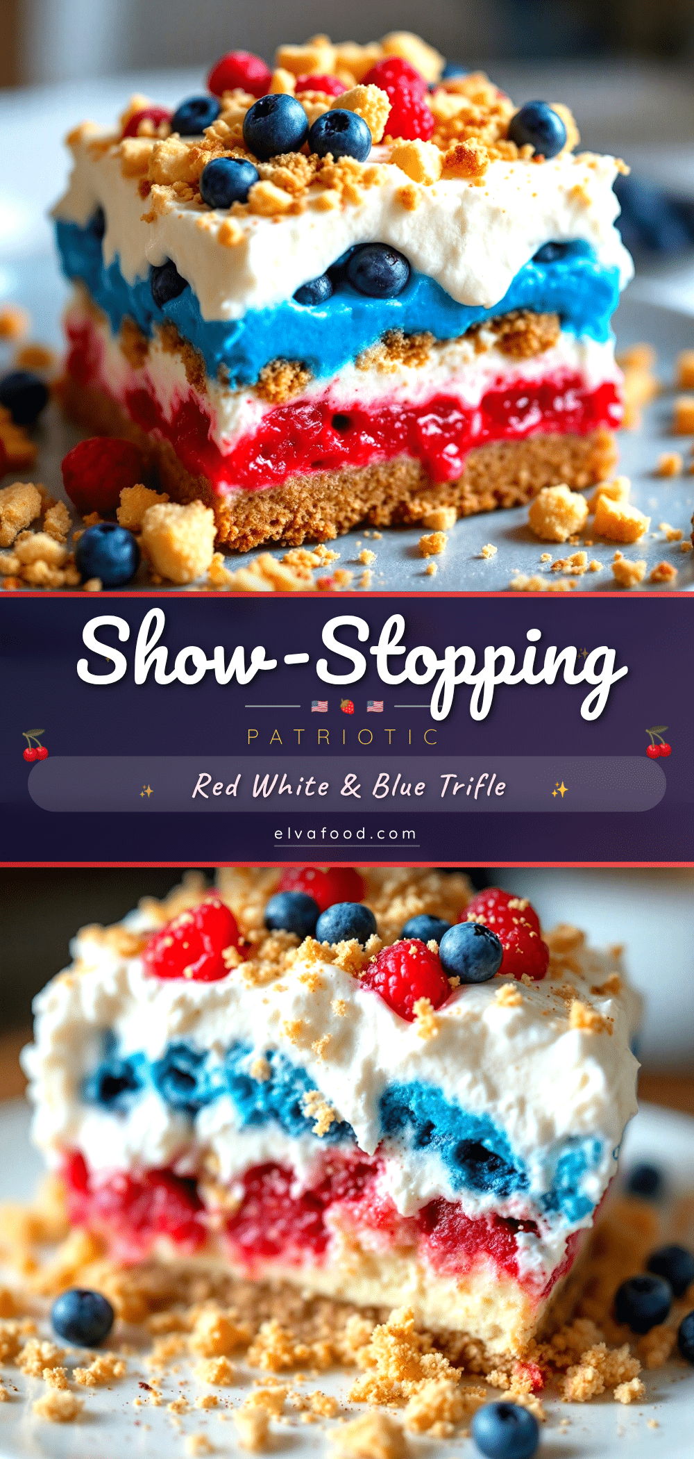 red white and blue trifle recipe