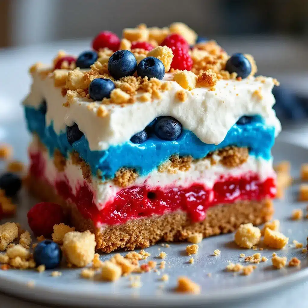 red white and blue trifle - featured image