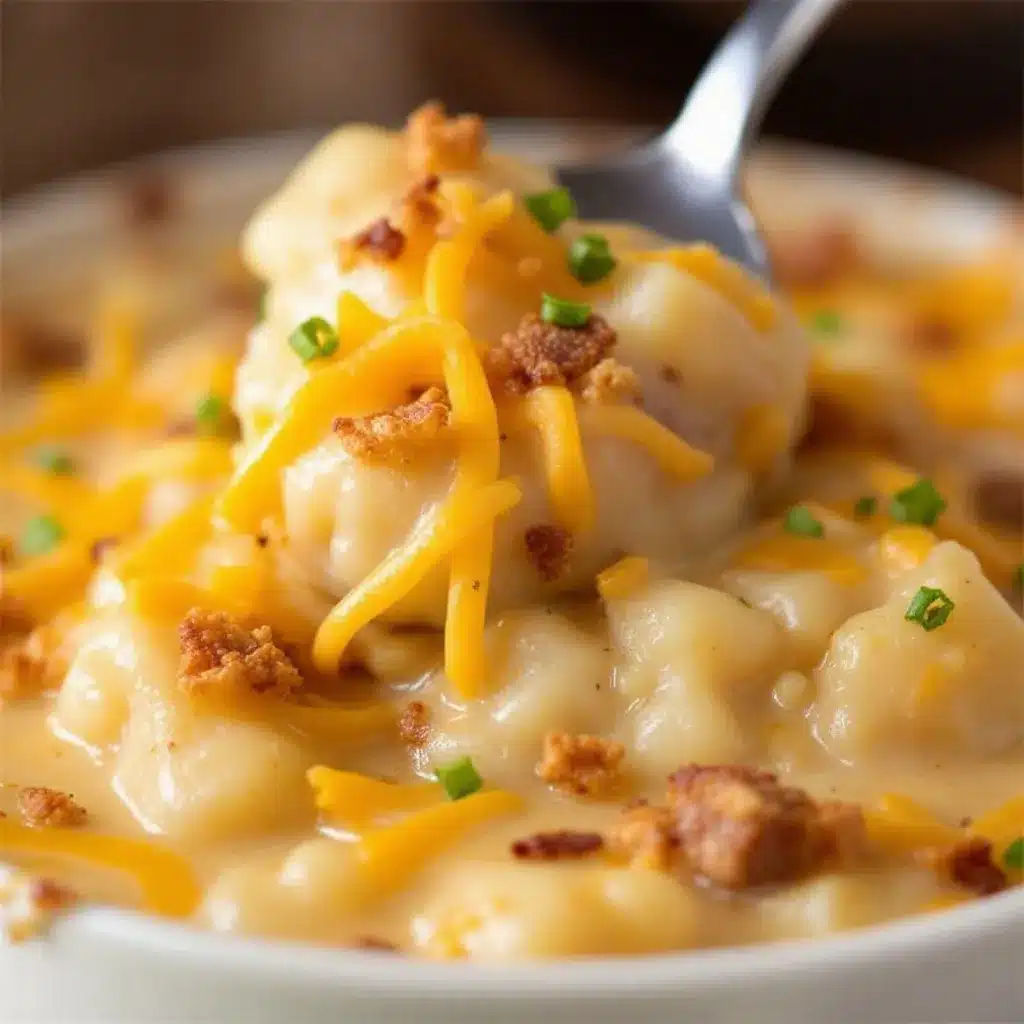 slow cooker cheeseburger potato soup preparation steps