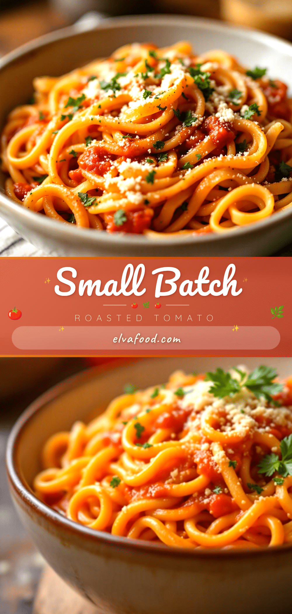 small-batch canned roasted tomato sauce recipe
